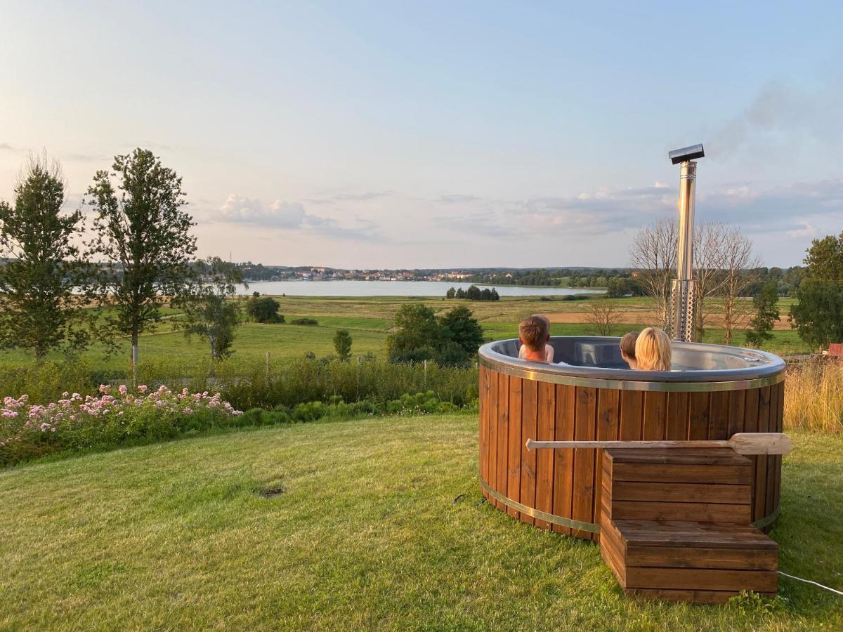 Luksusowy apartament Ryn Mazury Widok na Jezioro, Gorąca BALIA Zewnętrze zdjęcie