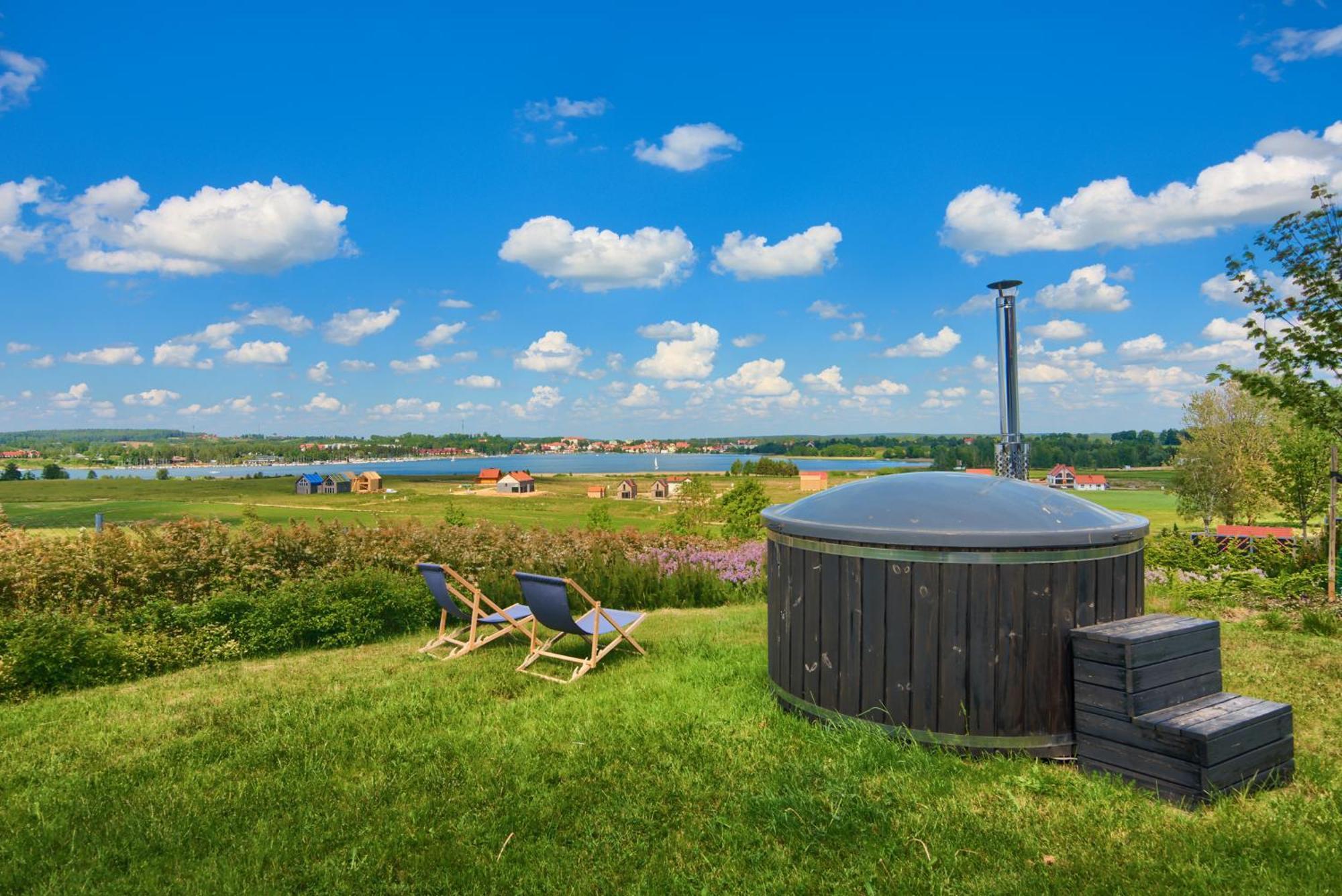 Luksusowy apartament Ryn Mazury Widok na Jezioro, Gorąca BALIA Zewnętrze zdjęcie